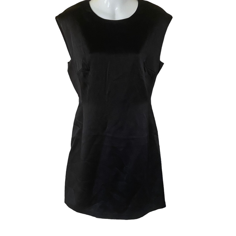 Theory little black dress a line modest seen black great fit size 8